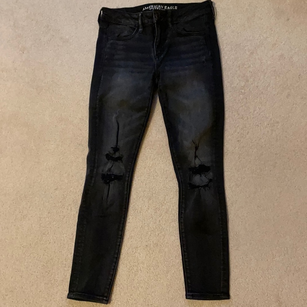 American eagle black jeggings